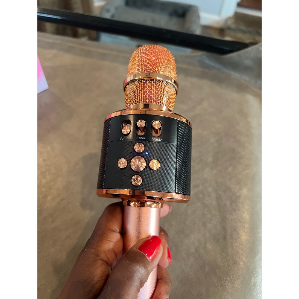 BONAOK Karaoke Microphone For Kids & Adults - Bluetooth Microphones Singing Mic - Picture 10 of 14